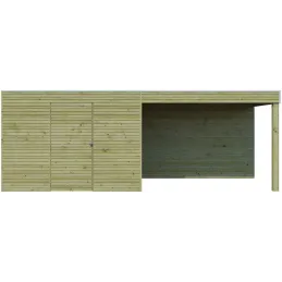 Abri de jardin traité 300 x 210 cm Qube