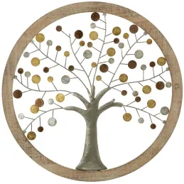 Décoration murale Arbre en métal Della Vita 61 x 1.8 cm