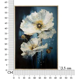 Tableau en toile et métal Bluey 42 x 3.5 x 62 cm