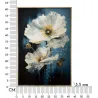 Tableau en toile et métal Bluey 42 x 3.5 x 62 cm