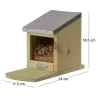 Mangeoire ecureuil en bois et zinc