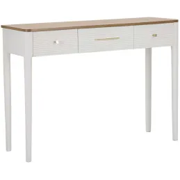Console en bois avec tiroirs Matera 107 x 37 x 80 cm