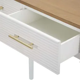 Console en bois avec tiroirs Matera 107 x 37 x 80 cm