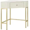Console d'angle effet matelassé Sharon 84.5 x 60 x 77 cm