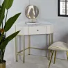 Console d'angle effet matelassé Sharon 84.5 x 60 x 77 cm