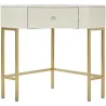 Console d'angle effet matelassé Sharon 84.5 x 60 x 77 cm