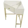 Console d'angle effet matelassé Sharon 84.5 x 60 x 77 cm