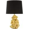 Lampe à poser en métal doré Monkey mum 30 x 49 cm