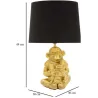Lampe à poser en métal doré Monkey mum 30 x 49 cm