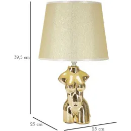 Lampe à poser en céramique Buste glam