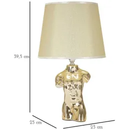 Lampe à poser en céramique Buste glam