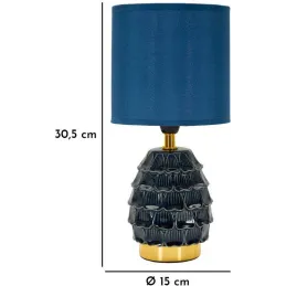 Lampe à poser en céramique et métal Pigny 15 x 30.5 cm