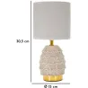 Lampe à poser en céramique et métal Pigny 15 x 30.5 cm