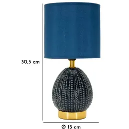 Lampe à poser en céramique et métal Flavi 15 x 30.5 cm