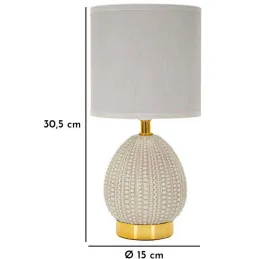 Lampe à poser en céramique  et métal Flavi 15 x 30.5 cm