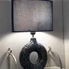 Lampe à poser en céramique Seta 28.5 x 15 x 43 cm