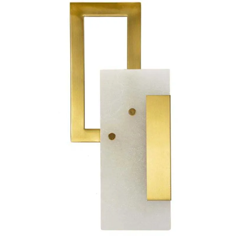 Applique murale en verre et métal Cube 15 x 8 x 33 cm