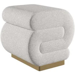 Pouf en polyester Sally