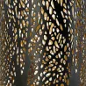 Photophores cylindriques noir et or (Lot de 4)