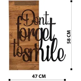 Décoration murale en bois et métal Citation