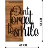 Décoration murale en bois et métal Citation