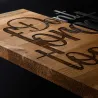 Décoration murale en bois et métal Citation