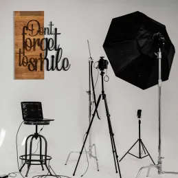 Décoration murale en bois et métal Citation