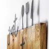 Décoration murale en bois et métal Citation