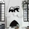Décoration murale en métal Animal