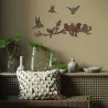 Décoration murale en métal Oiseaux