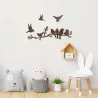 Décoration murale en métal Oiseaux