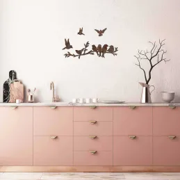Décoration murale en métal Oiseaux