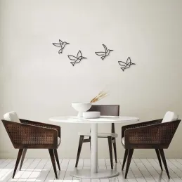 Décoration murale en métal Oiseaux