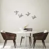 Décoration murale en métal Oiseaux