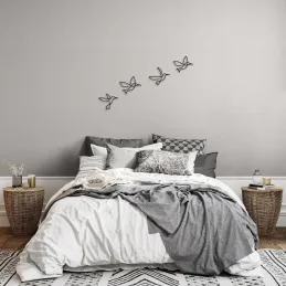 Décoration murale en métal Oiseaux
