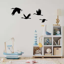Décoration murale en métal Oiseaux