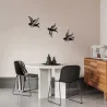Décoration murale en métal Oiseaux