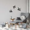 Décoration murale en métal Oiseaux
