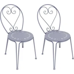 Chaise détente en fer Belle Époque