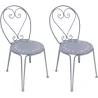 Chaise détente en fer Belle Époque