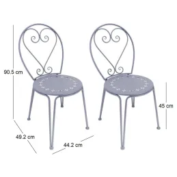 Chaise détente en fer Belle Époque