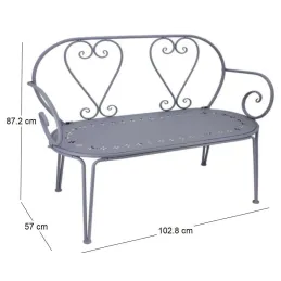 Banc en fer Belle Époque