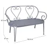 Banc en fer Belle Époque