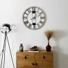 Horloge silencieuse en bois et métal 70 cm Jack