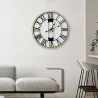 Horloge silencieuse en bois et métal 70 cm Jack
