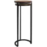 Sellette gigogne effet acacia et métal (Lot de 2)