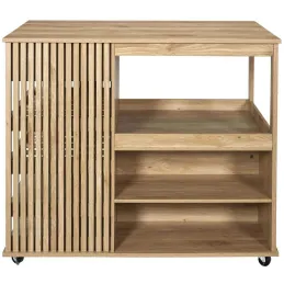 Ilot de cuisine en bois Klaus