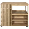 Ilot de cuisine en bois Klaus