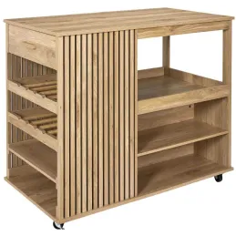 Ilot de cuisine en bois Klaus