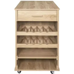 Ilot de cuisine en bois Klaus